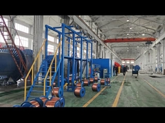 7 कोर एल्यूमीनियम और तांबे के तारों के लिए डबल ट्विस्ट केबल स्ट्रैंडिंग मशीन